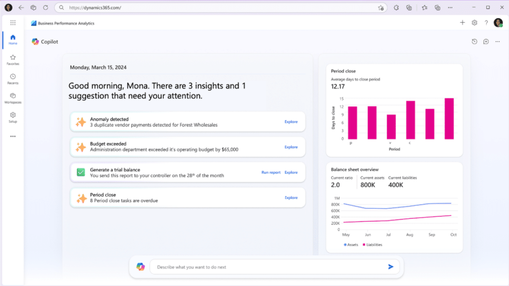 Copilot for workflow automation